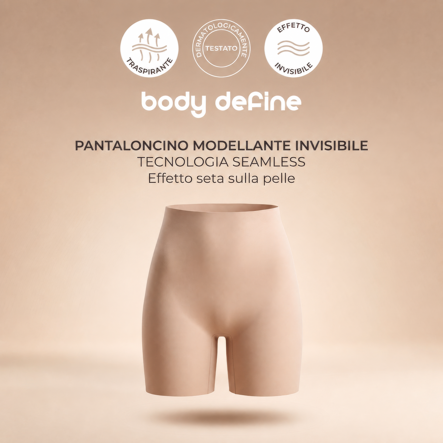 Guaina Modellante Push Up, Pantaloncino Contenitivo Senza Cuciture per Pancia Piatta e Glutei Scolpiti