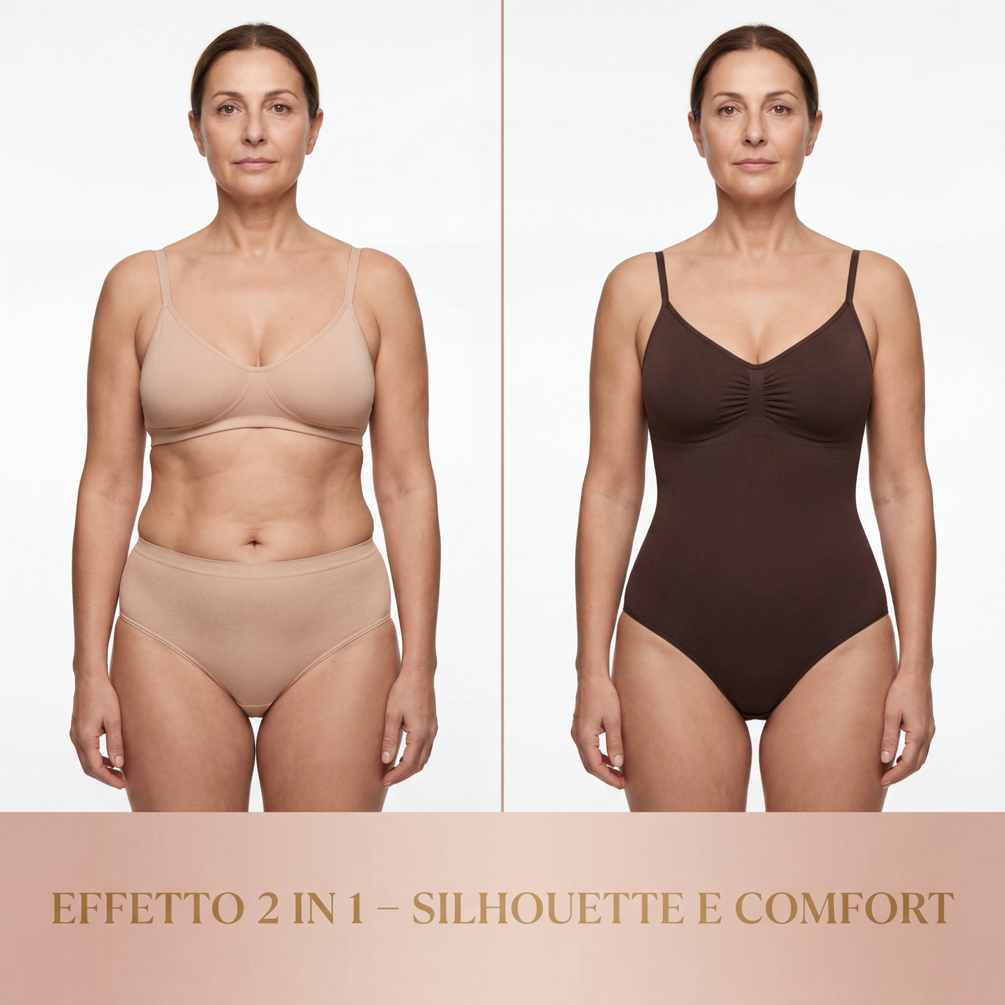 Body Modellante con Spallini Regolabili, Sostiene e Modella i Fianchi