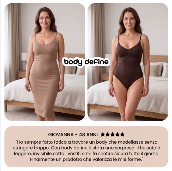 Body Modellante con Spallini Regolabili, Sostiene e Modella i Fianchi